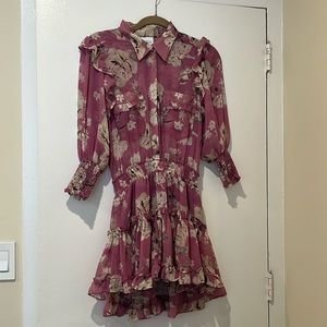 MISA Los Angeles Floral Pink Dress